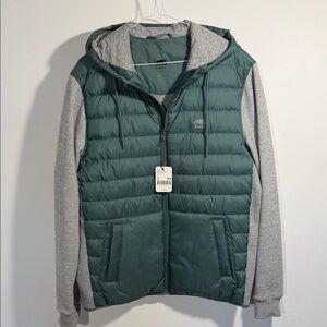 Roots | Journey Hybrid Jacket | Gray Puffer Jacket